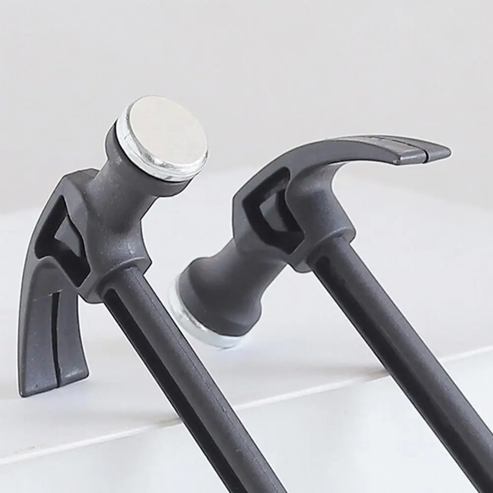 Manico in plastica Mini martello martello da carpentiere lavorazione del legno per uso domestico perforatore per unghie martello da carpentiere in metallo strumento di salvataggio di emergenza