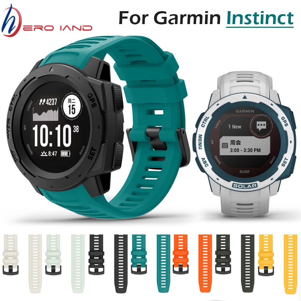 for Garmin Instinct Smart Watch Strap Sport Silicone Replacement Wristband Colorful Bracelet for Garmin Instinct Original Correa