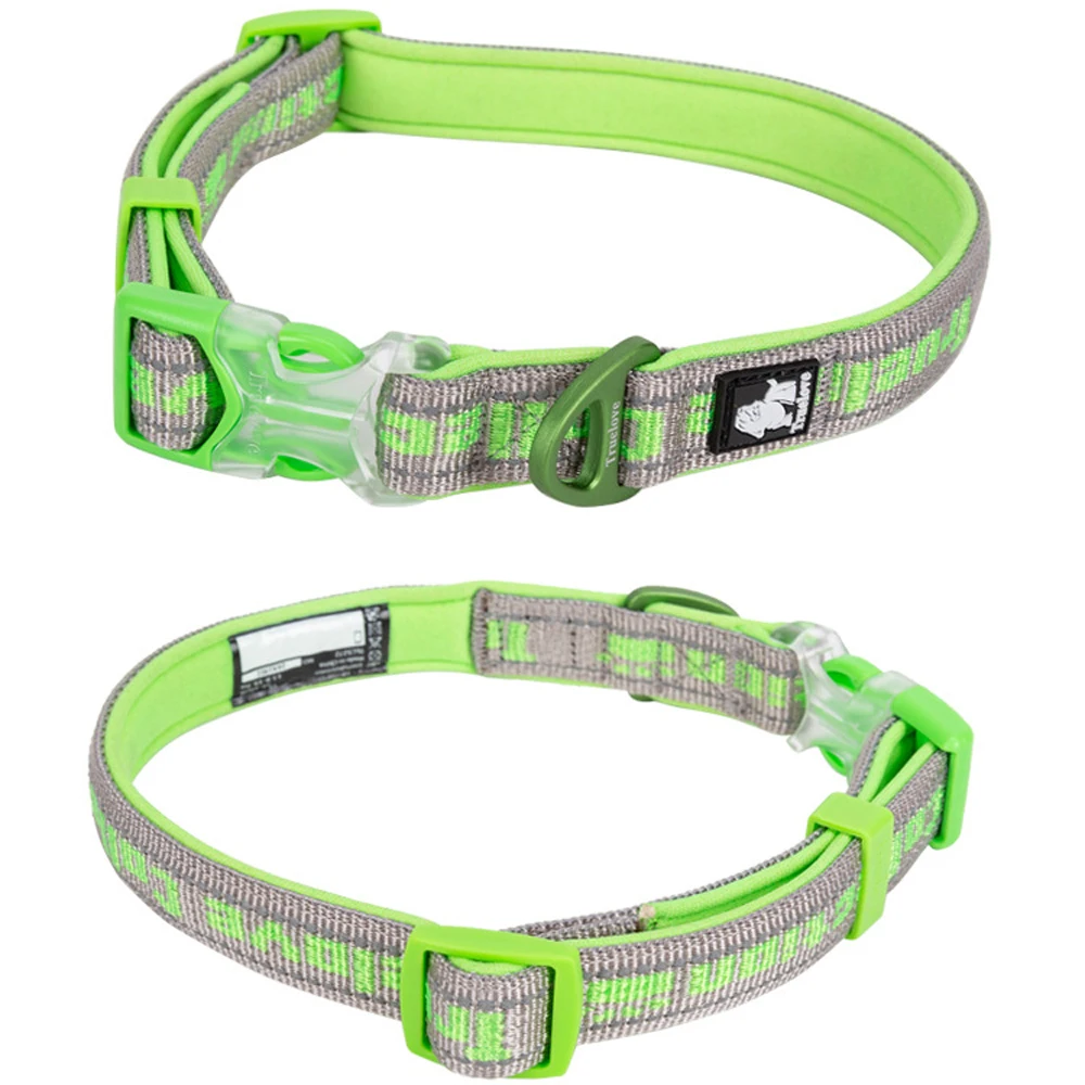 TRUELOVE Dog Collar Best Neoprene Padded 3M Reflective Dog Collar for Large Medium Small  Dogs Pet Supplies Dog Accessories