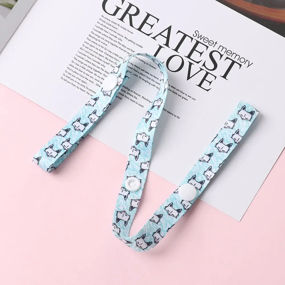 1PC Colorful Cute Polyester Anti-lost Chain Bind Belt Fixing Strap Teether Toys Fixed Trolley Lanyard Baby Cup Holder Accessory