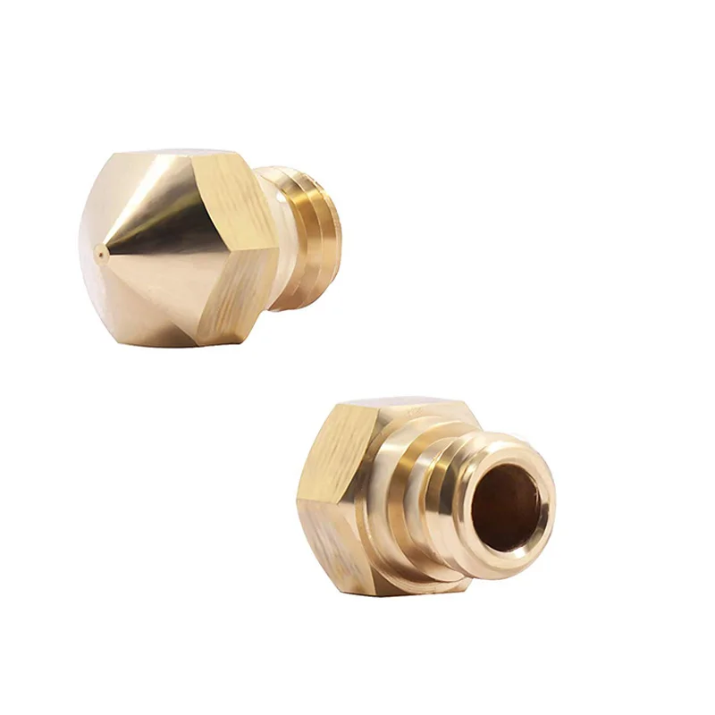 Mk10 Nozzle For 3D Printer M7 Thread Brass 0.2mm 0.3mm 0.4mm 0.5mm 0.6mm Extruder Print Head Nozzle For 1.75mm Mk10 Extruder