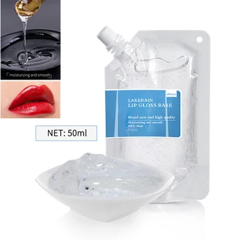 50ml DIY Clear Lip Gloss Base Gel Oil DIY Moisturizing Matte Lipstick Material Gel…