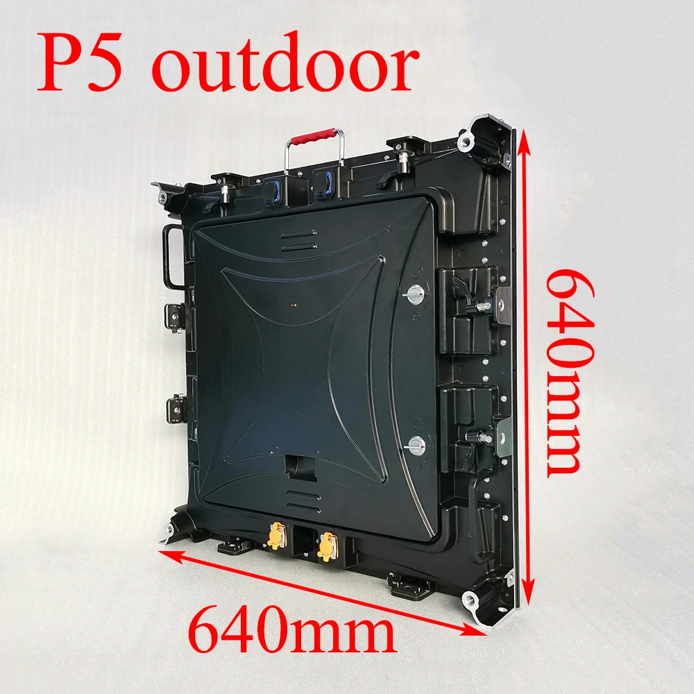 P5 outdoor advertising video wall 640x640mm die-cast aluminum cabinet led display manufacturer Ali Express free shipping