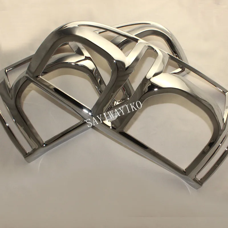 CHROME STYLING REAR LIGHTS COVER TAIL light  COVER CHORMED TRIMS COVER FOR TOYOTA HILUX VIGO 2012 CAR REAR LAMP COVER
