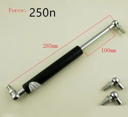 100mm Stroke  250n Force Auto Gas Spring Damper Ball Gas Strut Shock Spring Lift Prop Automotive M8 Gas Spring 285mm