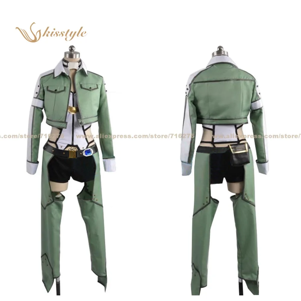 

Kisstyle Fashion Sword Art Online 2 SAO Phantom Bullet Shino Asada Sinon Uniform Clothing Cosplay Costume