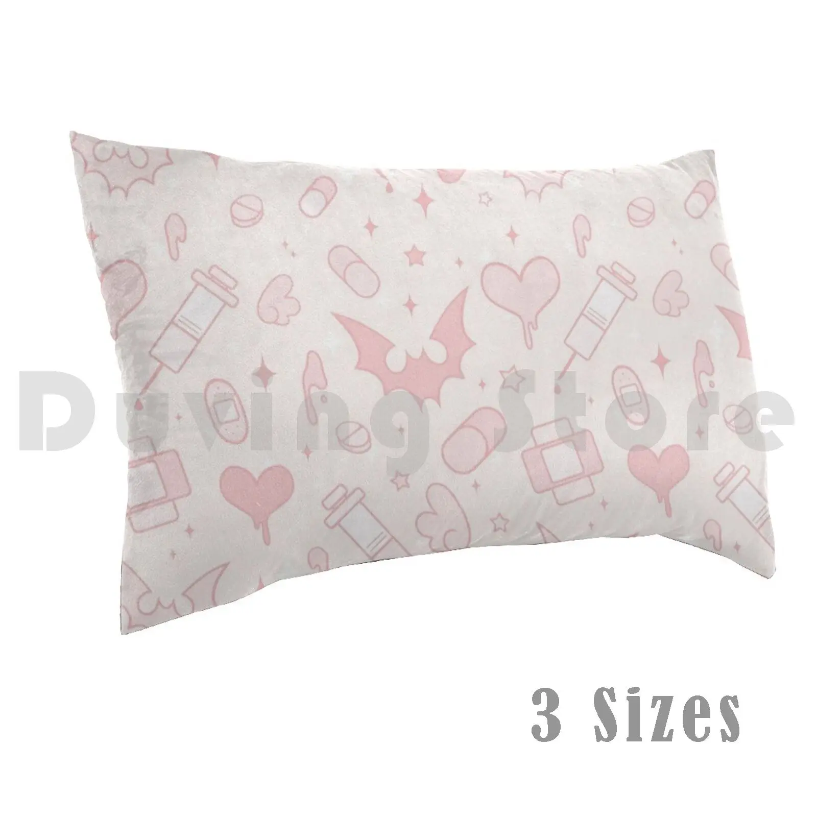 Toys-Pink Vers. Pillow Case Printed 50x75 Menhera Menhera Kei Gurokawa Gurokawaii Kawaii Cute Guro Pills