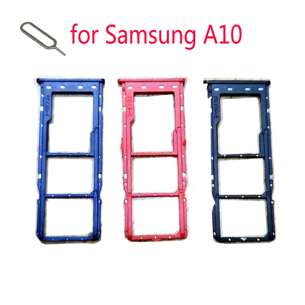 SIM Card Slot Holder For Samsung Galaxy A10 A10s A105 A105F A105G A105FN A107F A107 Phone SIM Chip Micro SD Card Tray