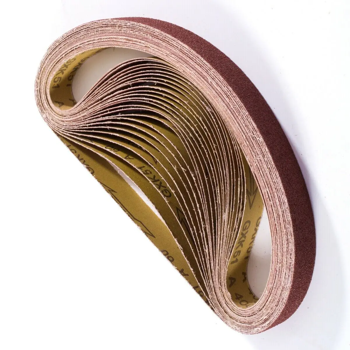 1x42 pollici nastri abrasivi levigatrice a nastro 18 pezzi carta abrasiva a nastro in ossido di alluminio assortiti