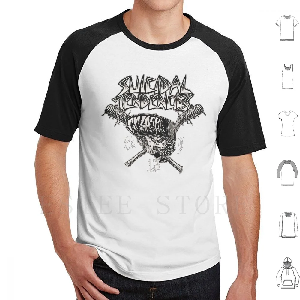 East West Tendencies T Shirt Cotton Men DIY Print Suicidal Tendencies Suicidal Tendencies Band Suicidal Tendencies Suicidal