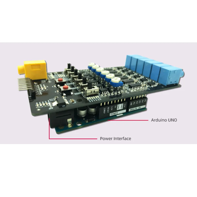 Six Channel EMG Muscle Sensor Module Controller Detects Muscle Activity with Arduino Uno Development Board Smart Automation Kit