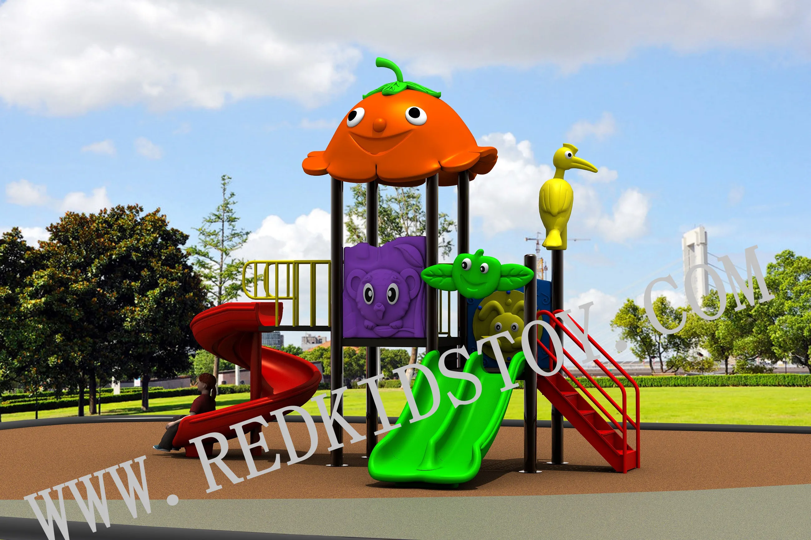 

Hot Sold In Middle East Cheap Amusement Park Playground For Backyard HZ-15601