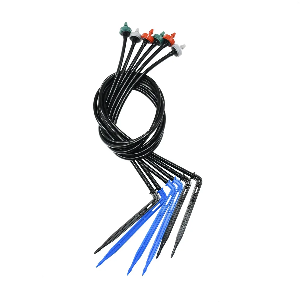 نظام الري السقوط للنباتات بوعاء الدفيئة مع سهم الكوع 1-Way 2/4/8 L/H مجموعات بواعث التنقيط المنقط #2