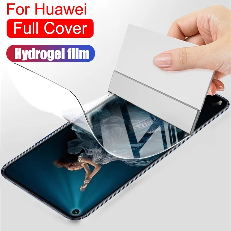 Hydrogel Film For Huawei P30 P40 Lite E Protective Screen Protector P20 Pro P10 Plus P Smart Z 2019 Film Not Glass