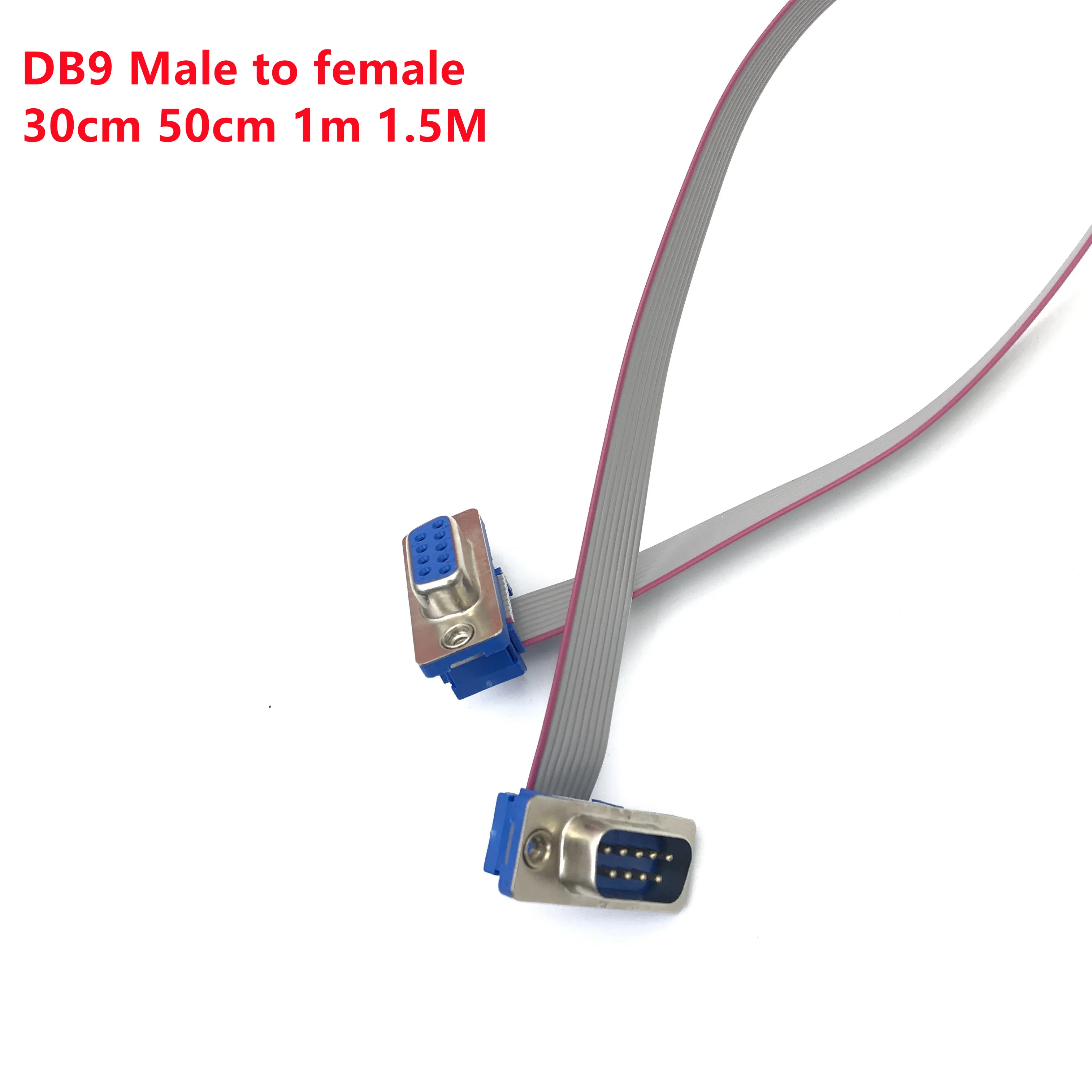 1PCS 20CM 50CM 1M DB9 MALE to FEMALE CABLE D-Sub serial port connector adapter rs232 com Extension Cable