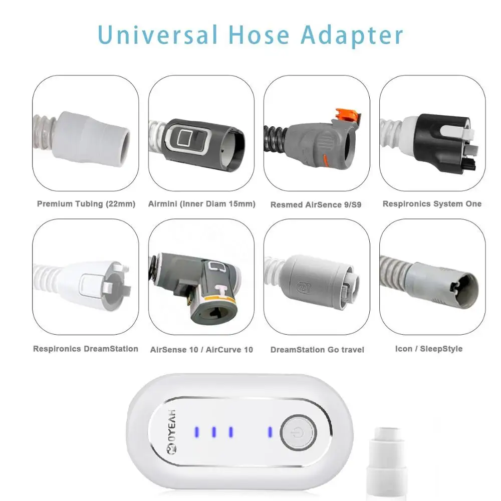 MOYEAH 2200mAh Battery Auto CPAP Cleaner Sanitizer For Cpap Mask Tubing Tableware Bottle Shoes Clothes Ozone Cleaner Disinfector