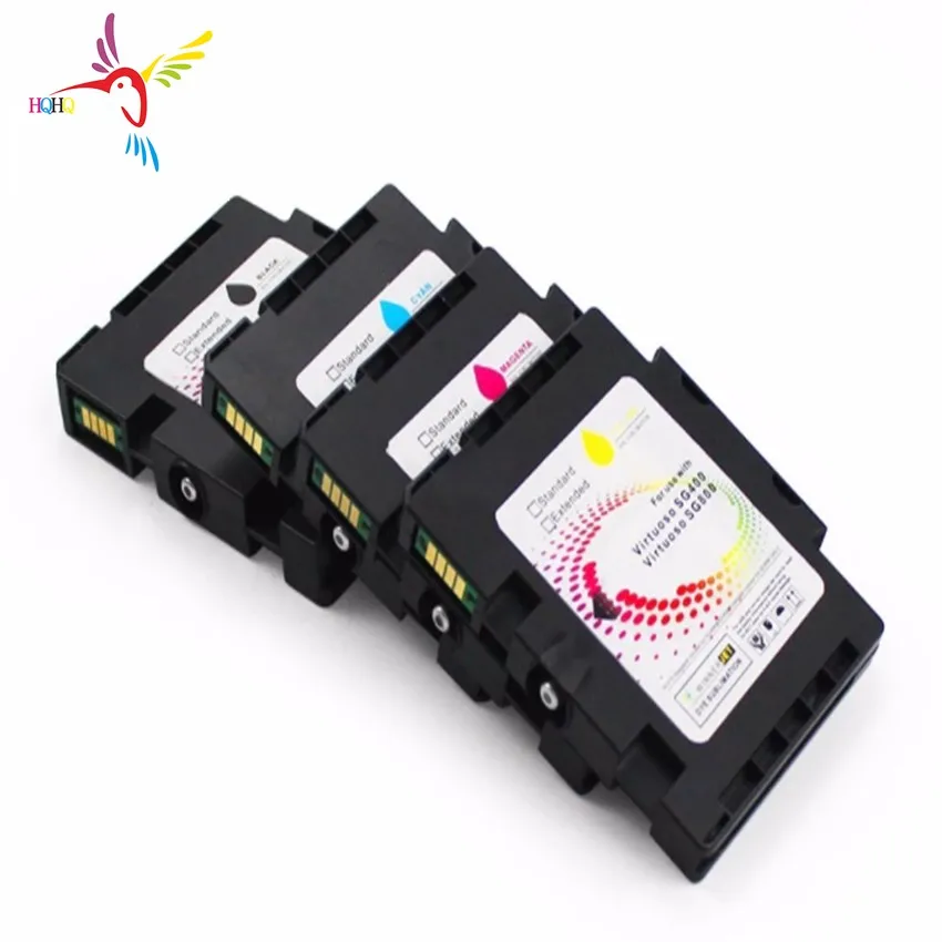 High Quality 4pcs/Set Compatible Ink Cartridge with Sublimation For SAWGRASS SG400 SG800 Printer Water Based Pprinting