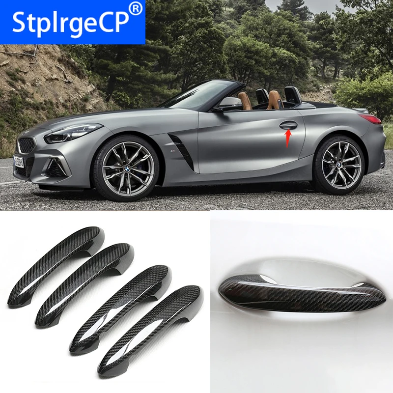 

For BMW Z4 G29 M40i sDrive 25i M 2019 2020 Accessories 100% real carbon fiber Auto outer door handle cover