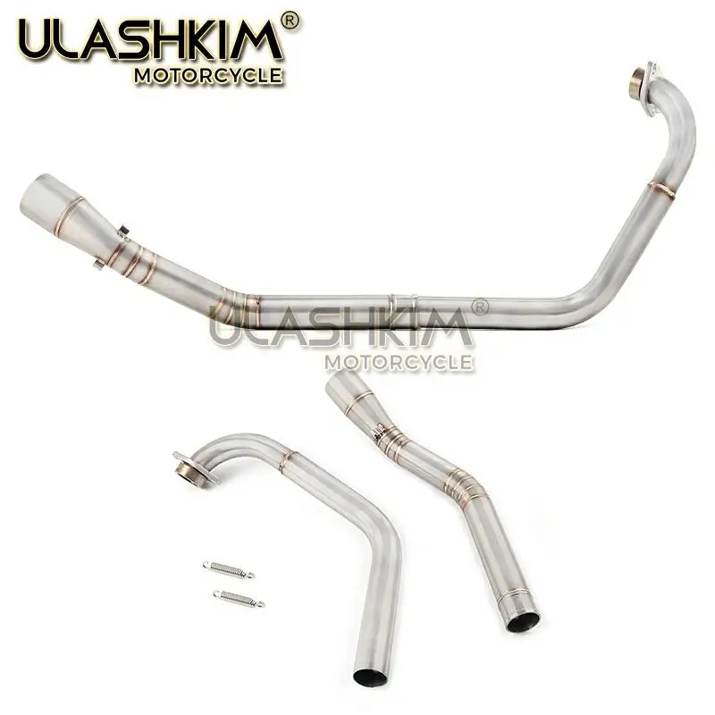 Motorcycle Full Exhaust Escape System Modifed Middle Link Pipe Slip-On For yamaha YZF R15 MT15 MT 15 125 V1 V2 R125 2008-2019