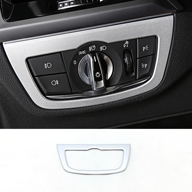 

ABS Matte For BMW X3 G01 2018 2019 Car Headlamps Adjustment Switch Decoration Cover Trim Sticker Car Styling accessories 1pcs
