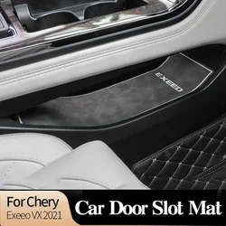 Car Door Groove Mat For Chery Exeed VX 2021 Anti-slip Cup Pad Interior Styling Tool Interior Accessories Black 17PSC