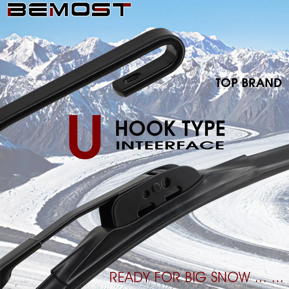 Winter Snow Strong Car Wiper Blade U Hook Rubber Windshield Windscreen Wiper 14\