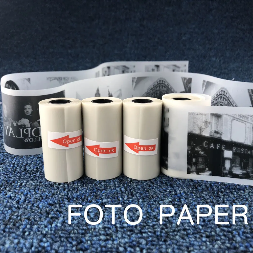 57x30mm Semi-Transparent Thermal Printing Roll Paper for Paperang Photo Printer