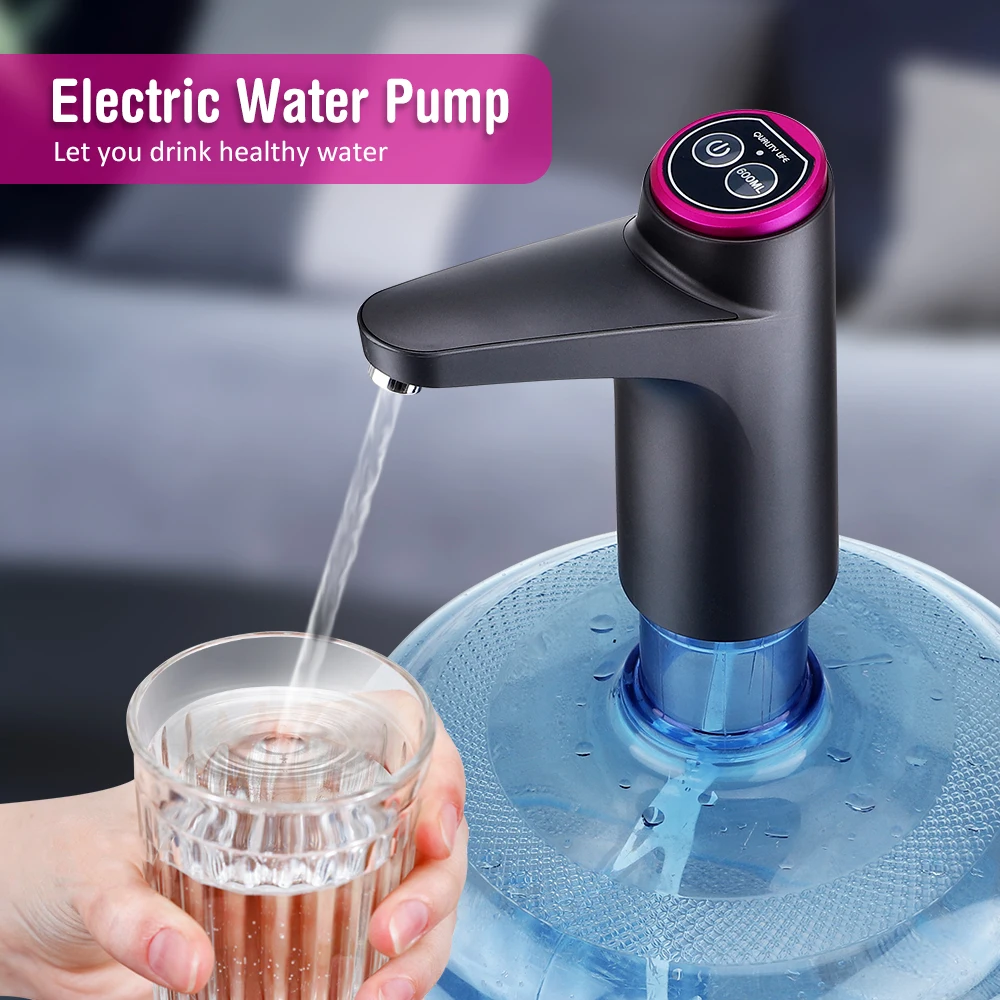 Water Bottle Pump USB Charging Automatic Electric Water Dispenser Pump Bottle Water Pump Auto Switch Drinking Dispenser