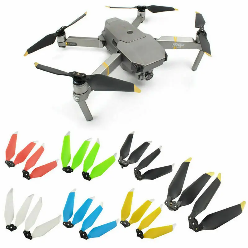 2 Pairs Low-Noise Quick-Release Color Propellers 8331F For DJI Mavic PRO Platinum Drone