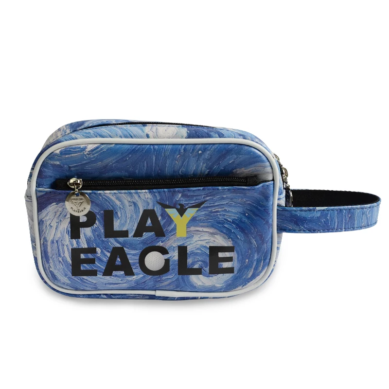PLAYEAGLE Golf Handbag Zippered Pouch Outdoors Mini Pouch Waterproof Portable Storage Wallet Men Women's Fashion Golf Pouch