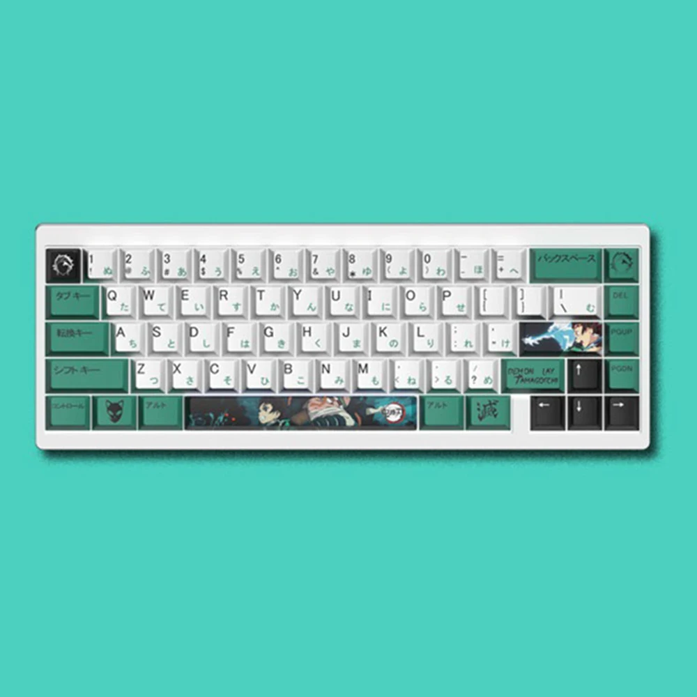 

Japan Anime Design Green Tanjirou Keycap For Cherry Mx Switch Mechanical Keyboard 151keys Cherry Profile PBT Keycap