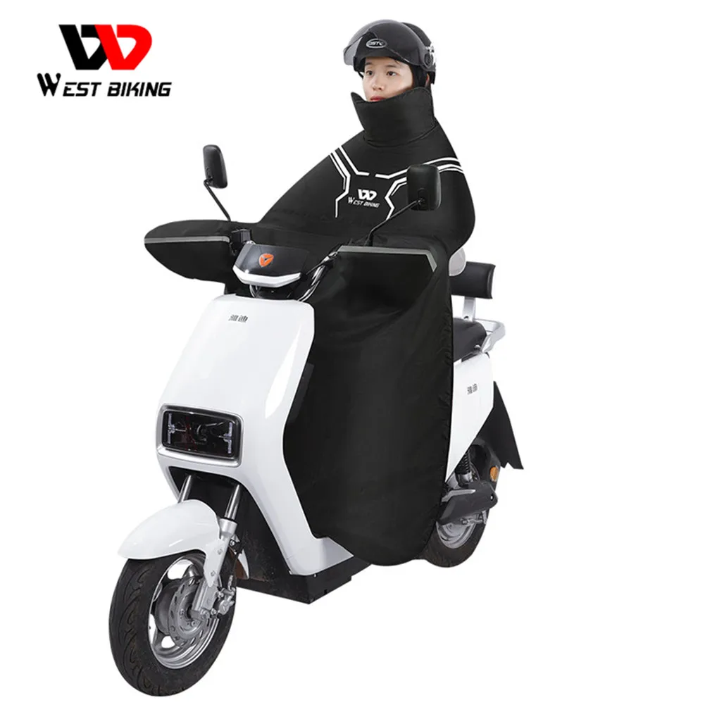 WEST BIKING Electric Scooter Motorcycle Leg Lap Apron Cover With Handlebar Muffs Windproof Waterproof Warm Leg Cover Protector