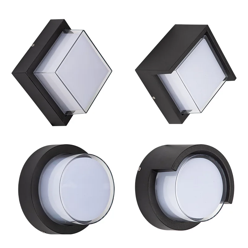 12W LED Wall Light Porch Lights Modern Waterproof Ip55 For Bathroom Garden Outdoor Lighting Decoration Aluminum Wall Lamp
