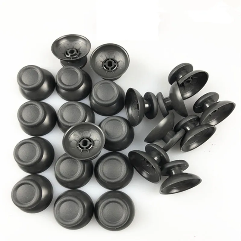 100/50pcs PS4 szary analogowy pokrywa 3D palce kciuki Joystick Thumbstick grzyb Cap dla Sony PlayStation 4 PS4 kontroler Gamepad