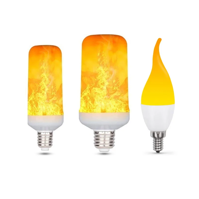 

E27 LED Dynamic flame effect light bulb Multiple mode Creative corn lamp Decorative lights For bar hotel restaurant party