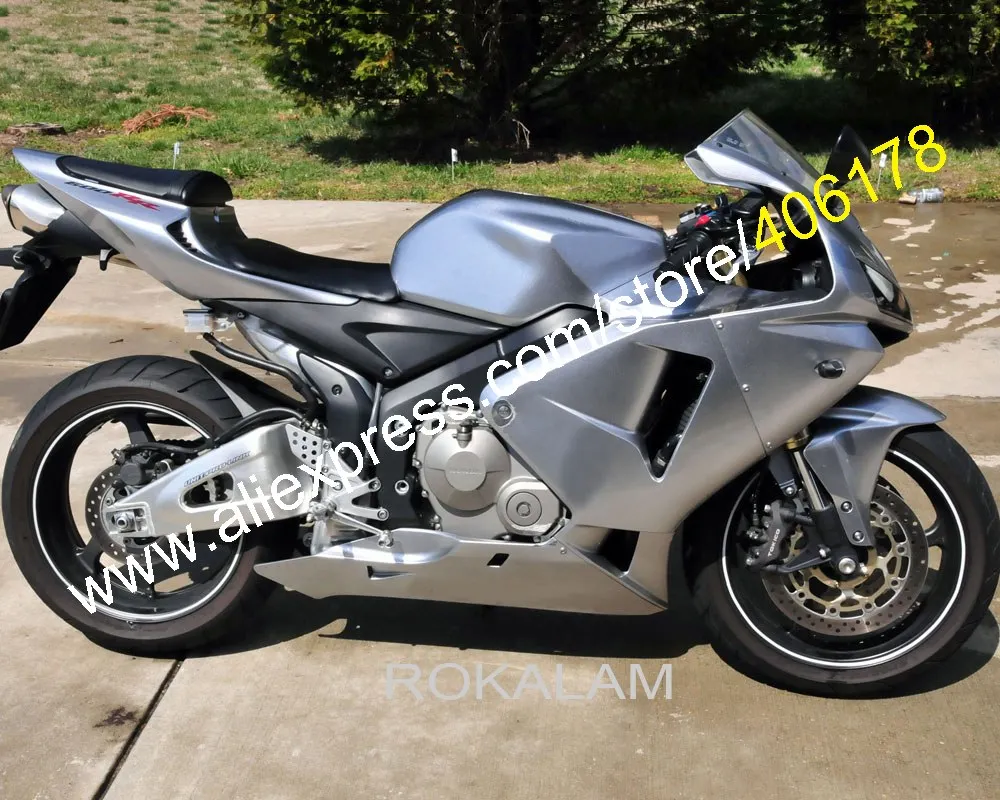 

Для Honda CBR600RR F5 2005 2006 CBR 600RR 05 06, полностью серебряный кузов, комплект обтекателя мотоцикла из АБС-пластика (литье под давлением)
