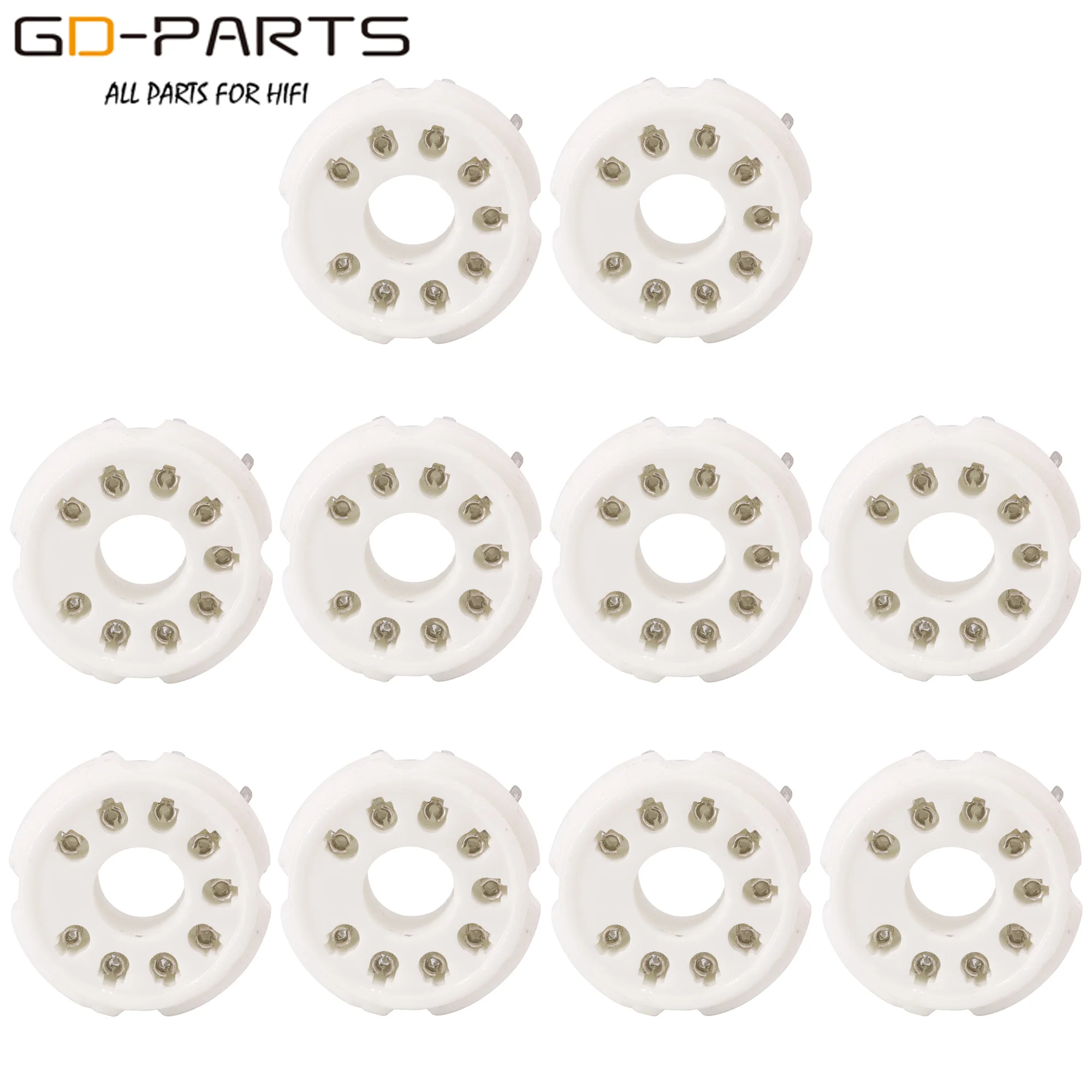 9Pin MAGNOVAL Монтажная трубчатая розетка PCB для EL509,EL519,PL519 винтажная Hi-Fi искусственная рукоятка