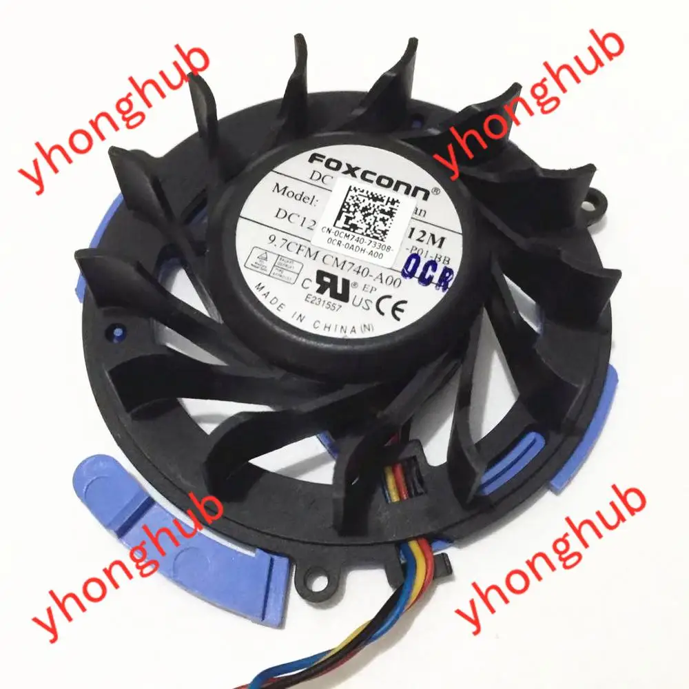 

FORCECON PVB060E12M M740-A00 DC 12V 0.23A 4-Wire Server Cooling Fan