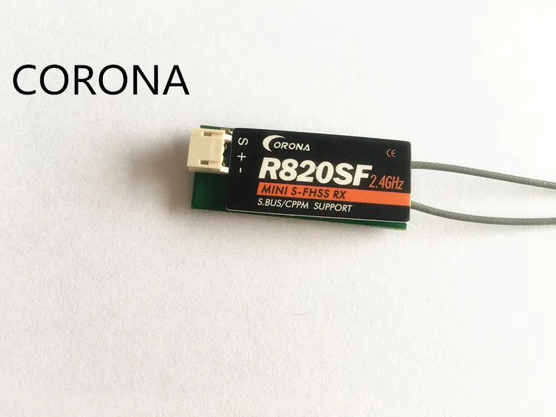 CORONA R820SF 2.4GHz S-FHSS/FHSS Sbus Receiver RX Compatible T4YF T6J T6K T8J T10J 12FG T14SG T18MZ Mini Micro FPV RC Drone