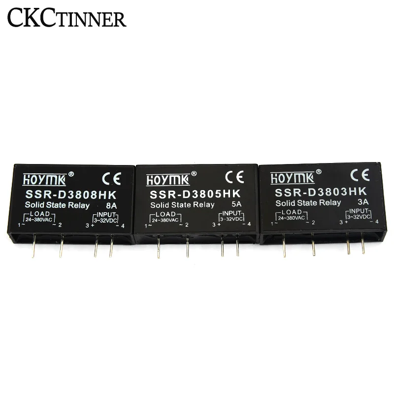 1pcs PCB SSR-D3803HK D3805HK D3808HK Dedicated with Pins SSR-D3805HK 5A DC-AC Solid State Relay