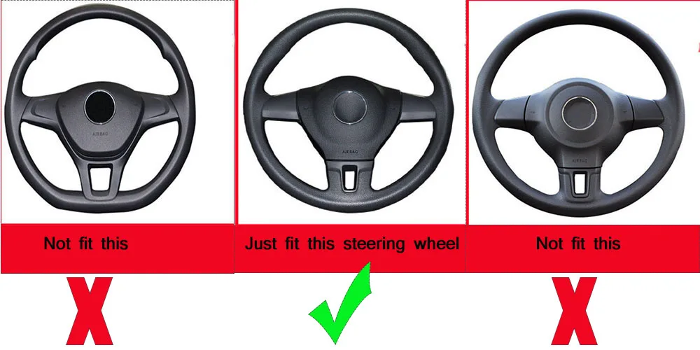 Car Accessories Steering Wheel Trim Decorative Sticker Case For Volkswagen Tiguan Touran Passat Amarok Multivan Lavida