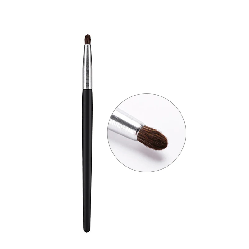 Professional 1 Piece Black Tapered Blending Brush Highlighter Brush Smoky Eyeshadow Eye Mini Blender Blooming Make Up Tools