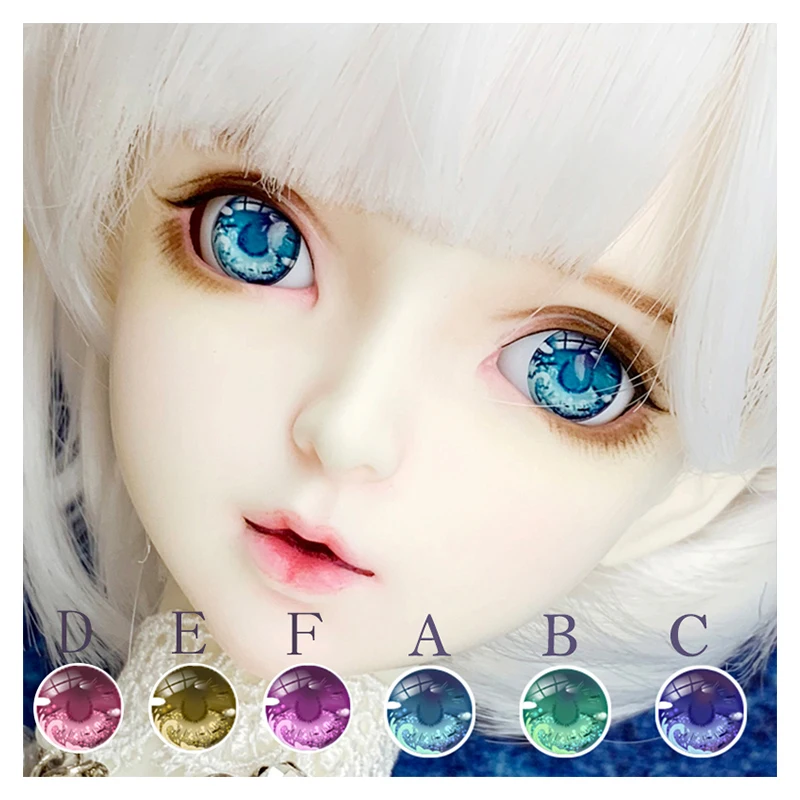 BJD pressure eyes 10-22mm doll eyes deep sea style metallic effect eyes for 1/8 1/6 1/4 1/3 BJD SD DD doll accessories