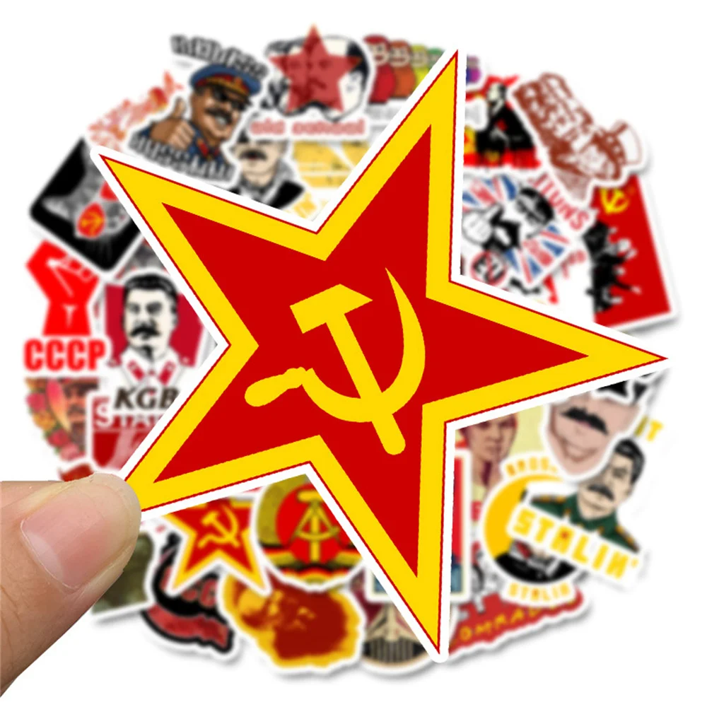 10/30/50個ロシアスターリンソ連cccp wwiiシリーズステッカー荷物トロリーケースステッカー卸売