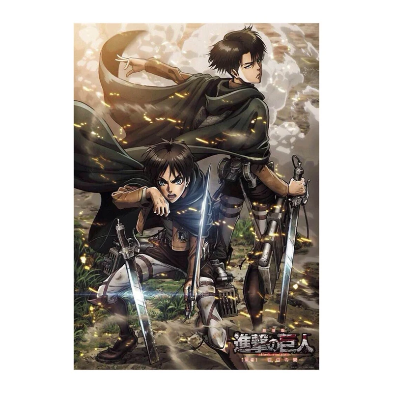 Attack on Titan Posters Japanese Anime Posters and Prints Hot Perfect Blue Classic Comic Movie Art Canvas Painting Home Decora