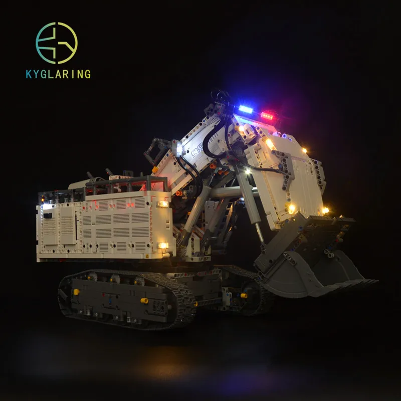 Kyglairng Led light kit for LEGO 42100 Technic Liebherr R 9800 Excavator Toy Building Blocks （Lighting Set Only）