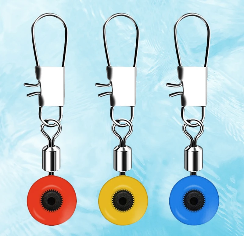 Clip conector giratorio con espaciadores para aparejos de pesca - imagen 4