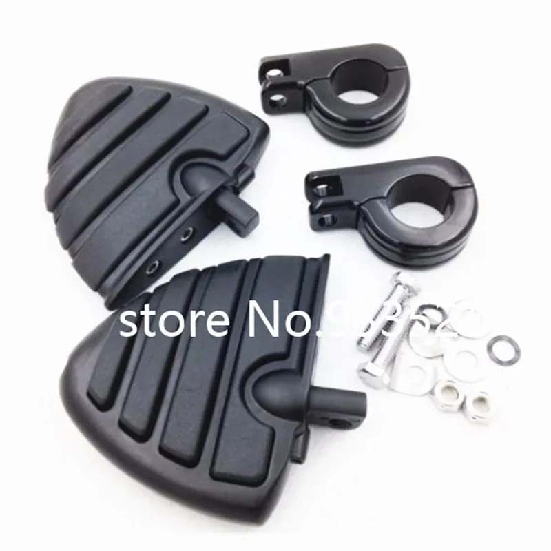 

Pair Motorcycle Front 1 1/4" Wing Foot Pegs Clamps For Harley Yamaha Kawasaki Bobber Chopper Dual Sport Bike