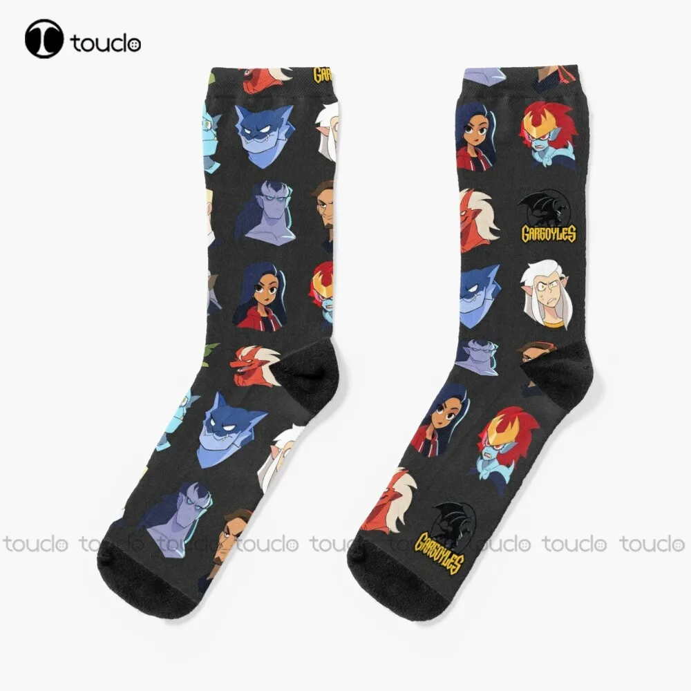 

Gargoyles Characters - Grey Socks Red Socks Women Personalized Custom Unisex Adult Teen Youth Socks 360° Digital Print Gift