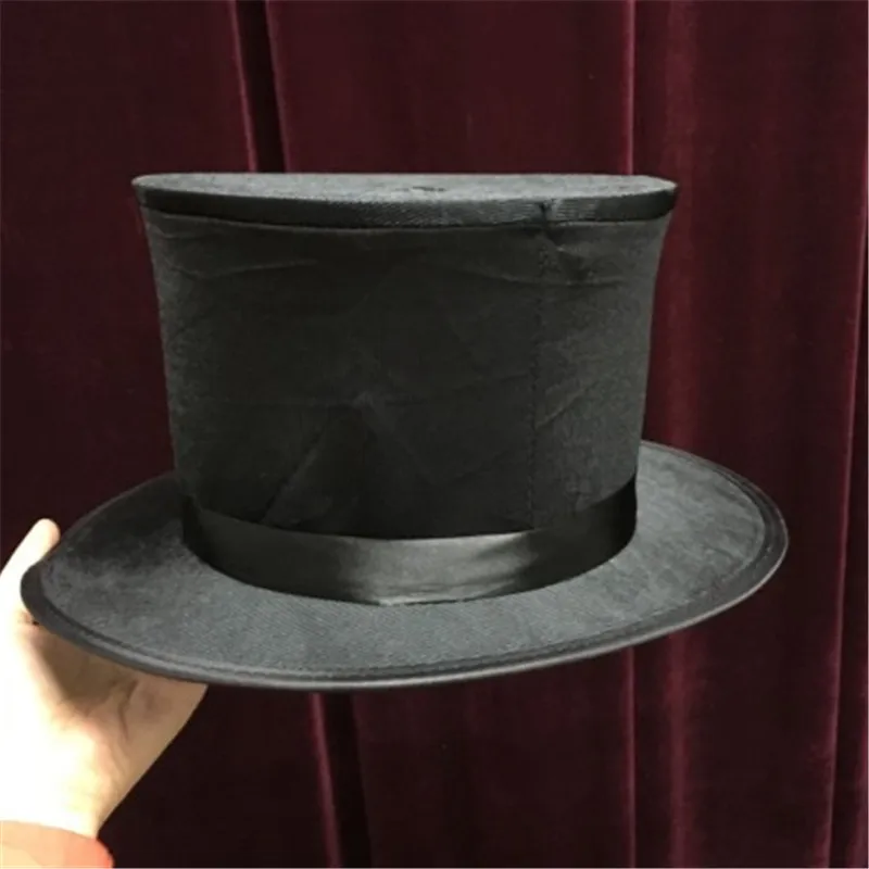 Magicians Top Hat With Hole Magic Tricks Stage Illusions Accessories Gimmick Prop Can Used with Cane to Table Base Magie Comedy